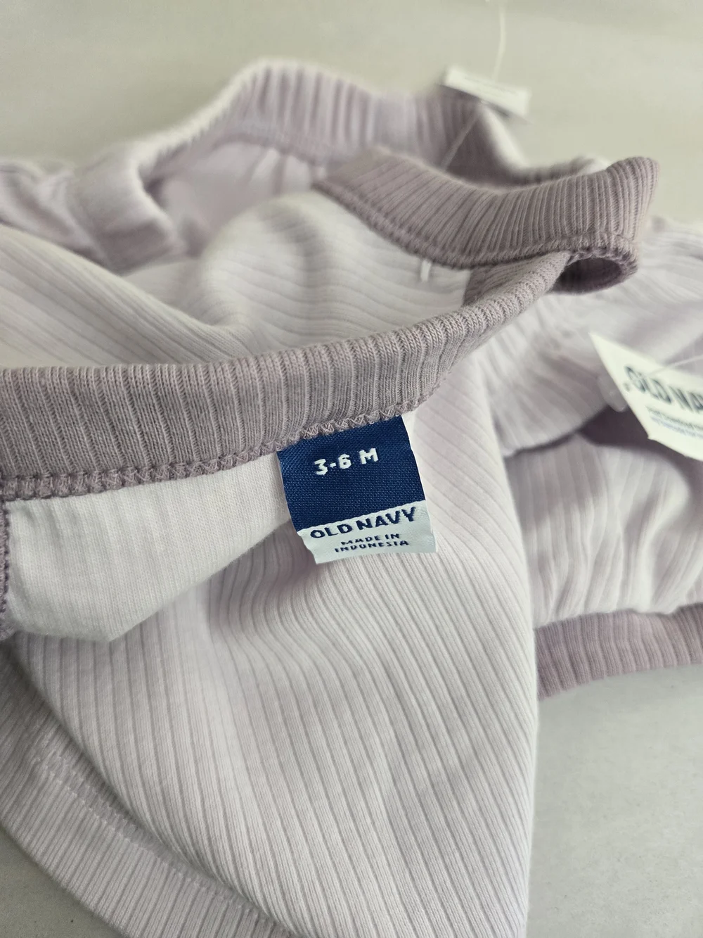 NWT Old Navy Baby Girl 2 Piece Ribbed Set Lilac 3-6M